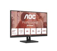 AOC 27E3UM Moniteur Full HD 27 ", AdaptiveSync, Haut-Parleur (1920 x 1080, 75 Hz, DisplayPort, HDMI, VGA, hub USB) Noir