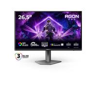 AOC AG276QKD2 26,5 Pouces WQHD Moniteur, 500Hz, 0,03ms, AdaptiveSync, FreeSync Prem. Pro, G-Sync Comp., réglage de la Hauteur, Haut-parleurs (2560 x 1440 HDMI, 2X 2.1 DP, USB HUB), Noir/Gris foncé