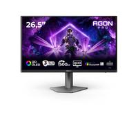 AOC AG276QKD2 26,5 Pouces WQHD Moniteur, 500Hz, 0,03ms, AdaptiveSync, FreeSync Prem. Pro, G-Sync Comp., réglage de la Hauteur, Haut-parleurs (2560 x 1440 HDMI, 2X 2.1 DP, USB HUB), Noir/Gris foncé