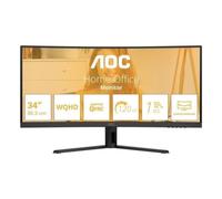 AOC Moniteur Incurvé, CU34B3E 34 Pouce 120Hz VA Dalle, 4ms GtG, HDR Ready, (3440x1440 HDMI 1x 2.0) Noir