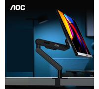 AOC-Bras de moniteur avec support de bureau,support d'invite d'écran,réglable,rotation à 19.8 °,AM400B,17 ""-34"",poids jusqu'à 360 artériel (9kg) - Type Black Monitor Arm
