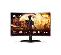 AOC Gaming C24G42E - Moniteur incurvé Full HD 24 Pouces, 180 Hz, 0,5 ms, FreeSync Premium (1920x1080, 1x HDMI 2.0, 1x DisplayPort 1.4) Noir