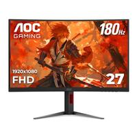 AOC C27G4H Moniteur de Jeu incurvé de 27", FHD 1080p, 180 Hz, AMD FreeSync, Garantie zéro Pixel Mort de 3 Ans, Noir, Compatible avec Les commutateurs Xbox PS5
