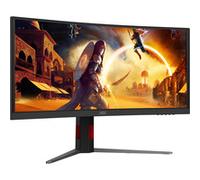 AOC Moniteur Incurvé, CU34G4ZCA 34 Pouce 240Hz Fast VA Dalle, 1ms GtG, HDR400, FreeSync Premium, Ajustable en Hauteur, USB Hub(3440x1440 HDMI 2X 2.1 DP 1x 1.4) Noir