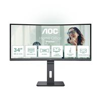 AOC CU34P3CV écran plat de PC 86,4 cm (34") 3440 x 1440 pixels UltraWide Quad HD LED Noir