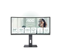 AOC CU34P3CV écran plat de PC 86,4 cm (34") 3440 x 1440 pixels UltraWide Quad HD LED Noir