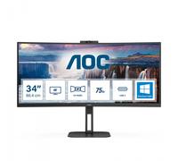 AOC V5 CU34V5CW LED display 86,4 cm (34") 3440 x 1440 pixels Wide Quad HD Noir