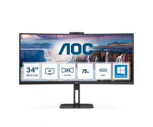 AOC CU34V5CW/BK Ultra-Wide Curved Monitor
