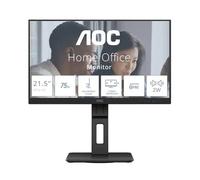 AOC 22E2UMF Écran Full HD 22" réglable en Hauteur avec Haut-parleurs, synchronisation adaptative (1920 x 1080, 75 Hz, 4 ms, VGA, HDMI, DP, concentrateur USB) Noir