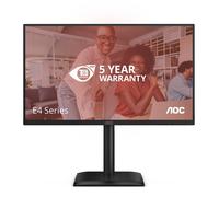 AOC Moniteur 24E4CV 24 pouces FHD 120 Hz IPS 4 ms GtG Adaptive Sync HDR Hauteur ajustable Noir