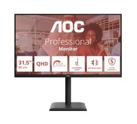AOC E4 Q32E4U, 80 cm (31.5'), 2560 x 1440 pixels, Quad HD, LED, 4 ms, Noir