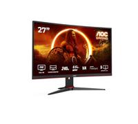 AOC Écran gaming C27G2ZE 68 cm (27 pouces) (FHD, HDMI, DisplayPort, hub USB, FreeSync, temps de réponse 0,5 ms (MPRT), 240 Hz, 1920 x 1080) noir/rouge