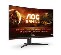 AOC G2 C32G2ZE/BK écran plat de PC 80 cm (31.5") 1920 x 1080 pixels Full HD LED Noir, Rouge