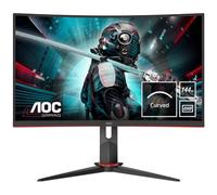 AOC Écran gaming incurvé CQ27G2U 68 cm (27 pouces) (QHD, HDMI, DisplayPort, FreeSync, temps de réponse de 1 ms, 144 Hz, 2560x1440) noir/rouge