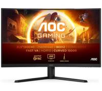 AOC G4 CQ32G4VE écran plat de PC 81,3 cm (32") 2560 x 1440 pixels Quad HD LCD Noir, Gris