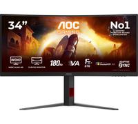 Aoc - Ecran Pc Gamer Cu34g4ca 34'' Incurvé Va 4k 180 Hz Hdr Hdmi 2.1