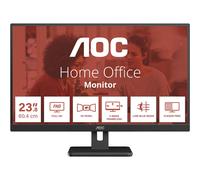 AOC Essential-line 24E3UM/BK - Écran LED - 24" - 1920 x 1080 Full HD (1080p) @ 75 Hz - VA - 300 cd/m² - 3000:1 - 4 ms - 2xHDMI, VGA, DisplayPort - haut-parleurs - noir