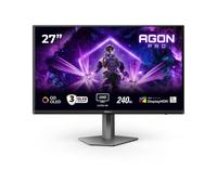 AOC Agon Pro AG276UZD - Moniteur de Jeu Plat QD OLED 27 Pouces, 240 Hz, 0,03 ms, FreeSync Prem Pro, Comp. G-Sync, réglage de la Hauteur, HDR400 (3840x2160, 2xHDMI, DisplayPort, Hub USB) Noir