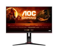 AOC Gaming U28G2XU2-28 UHD Moniteur 144 Hz, 1 ms, FreeSync Premium Pro, HDR400 (3840 x 2160, HDMI, DisplayPort, Hub USB) Noir/Rouge