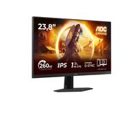 AOC Écran PC Gaming 24G4ZRE 23,8" Full HD 240 Hz Noir et Rouge