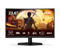 AOC Gaming C24G42E - Moniteur incurvé Full HD 24 Pouces, 180 Hz, 0,5 ms, FreeSync Premium (1920x1080, 1x HDMI 2.0, 1x DisplayPort 1.4) Noir