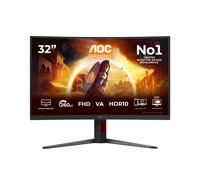 AOC Gaming Moniteur Incurvé, C32G4Z 32 Pouce 260Hz VA Dalle, 4ms GtG, HDR10, FreeSync Premium, Ajustable en Hauteur, Haut-parleurs, (1920x1080 HDMI 2X 2.0 DP 1x 1.4) Noir