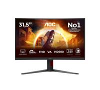 AOC Gaming Moniteur Incurvé, C32G4Z 32 Pouce 260Hz VA Dalle, 4ms GtG, HDR10, FreeSync Premium, Ajustable en Hauteur, Haut-parleurs, (1920x1080 HDMI 2X 2.0 DP 1x 1.4) Noir
