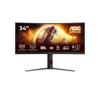 AOC G4 CU34G4 écran plat de PC 86,4 cm (34") 3440 x 1440 pixels Wide Quad HD LED Noir, Rouge