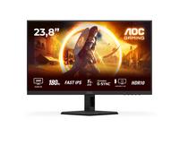 AOC Gaming Q24G2A - Moniteur Quad HD 24 Pouces, 180 Hz, 1 ms, comp. G-Sync, HDR10 (2560x1440, 2X HDMI 2.0, 1x DisplayPort 1.4) Noir-Rouge