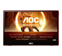 Moniteur portable - AOC - 16G3 - 15.6 pouces - 1920 x 1080 - 144 Hz - IPS