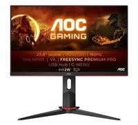 AOC Gaming 24G2SU/BK - G2 Series - écran LED - jeux - 24" (23.8" visualisable) - 1920 x 1080 Full HD (1080p) @ 165 Hz - VA - 350 cd/m² - 3000:1 - 1 ms - 2xHDMI, DisplayPort - haut-parleurs - noir, rou