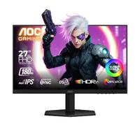 AOC Gaming 27G42E - Moniteur Full HD 27 ", 180 Hz, 1 ms, FreeSync Prem, G-Sync comp, HDR10 (1920 x 1080, 1 x HDMI 2.0, 1 x DisplayPort 1.4) Noir