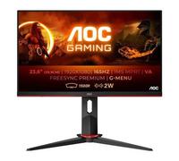 AOC Gaming C24G2AE/BK - Écran LED - jeux - incurvé - 23.6" - 1920 x 1080 Full HD (1080p) @ 165 Hz - VA - 250 cd/m² - 3000:1 - 4 ms - 2xHDMI, VGA, DisplayPort - haut-parleurs - noir, rouge - démo
