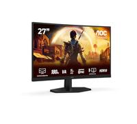AOC Gaming C27G42E - Écran LED - jeux - incurvé - 27" - 1920 x 1080 Full HD (1080p) @ 180 Hz - Fast VA - 300 cd/m² - 3000:1 - HDR10 - 0.5 ms - 2xHDMI, DisplayPort - haut-parleurs - noir, rouge Noir, R