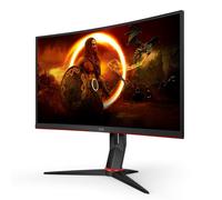 AOC Gaming CQ27G2S - Moniteur incurvé QHD 27 ", FreeSync Premium (2560 x 1440, 165 Hz, HDMI 2.0, DisplayPort 1.2) Noir/rouge