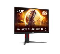 AOC Gaming 24G4HA - Moniteur Full HD 24 Pouces, 200 Hz, 1 ms, comp. G-Sync, HDR10 (1920x1080, 2X HDMI 2.0, 1x DisplayPort 1.4) Noir-Rouge
