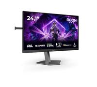 AOC Gaming Moniteur AG246FK6 24.1 Pouce 610Hz, TN Esports Dalle, 0.5ms MPRT, HDR400, G-Sync Compatible, Ajustable en Hauteur, USB Hub(1920x1080 HDMI 2X 2.1 DP 1x 1.4) Noir