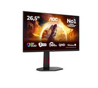 AOC G4 Q27G4SDR écran plat de PC 67,3 cm (26.5") 2560 x 1440 pixels Quad HD QD-OLED Noir, Rouge