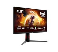 AOC Moniteur U32G4U 31,5 pouces 3840x2160 160Hz IPS 1 ms HDR400 Compatible G‑Sync Ajustable Noir