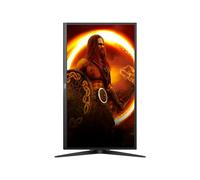 AOC Gaming U28G2XU2/BK - Écran LED - jeux - 28" - 3840 x 2160 4K @ 144 Hz - IPS - 370 cd/m² - 1000:1 - DisplayHDR 400 - 1 ms - 2xHDMI, 2xDisplayPort - haut-parleurs - noir, rouge