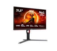 AOC G3 U32G3X/BK LED display 80 cm (31.5") 3840 x 2160 pixels 4K Ultra HD Noir, Rouge