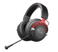 AOC GH401 - Casque de jeu sans fil pour PC, PS4 / PS5, Xbox, Switch, connexion audio de 3,5 mm, autonomie de 16 heures, noir