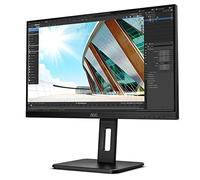AOC Moniteur 24P2C 60 cm (23,8 pouces) (HDMI, DisplayPort, station d’accueil USB-C, hub USB, temps de réponse de 4 ms, 1920x1080, 75 Hz, pivot) noir