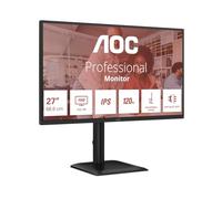 AOC Moniteur 27E4U 24 Pouces FHD, 120 Hz, IPS, 1 ms MPRT, Adaptive Sync, Mode HDR, réglage de la Hauteur (1920 x 1080, HDMI 1x 1.4, DP 1x 1.2, USB Hub) Noir