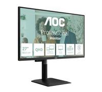 AOC Moniteur Q27P4CV 27 pouces WQHD USB-C 120 Hz IPS 4 ms HDR Adaptive Sync Réglage en hauteur Noir