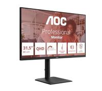 AOC E4 Q32E4U écran plat de PC 80 cm (31.5 ) 2560 x 1440 pixels Quad HD LED Noir