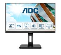 AOC Moniteur Q27P2Q 27" 2560x1440 QHD IPS 75Hz 4 ms HDMI, VGA, DisplayPort Haut-parleurs Noir