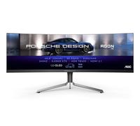 AOC Porsche PD49 écran plat de PC 124,5 cm (49 ) 5120 x 1440 pixels DQHD QD-OLED Noir, Argent