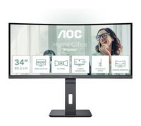 AOC Pro-line CU34P3CV - P3 Series - écran LED - incurvé - 34" - 3440 x 1440 UWQHD @ 100 Hz - VA - 300 cd/m² - 3000:1 - 4 ms - HDMI, DisplayPort, USB-C - haut-parleurs - noir