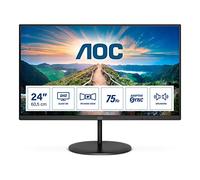 AOC Q24V4EA - Moniteur 24 Pouces QHD, AdaptiveSync (2560x1440, 75 Hz, HDMI, DisplayPort) Noir